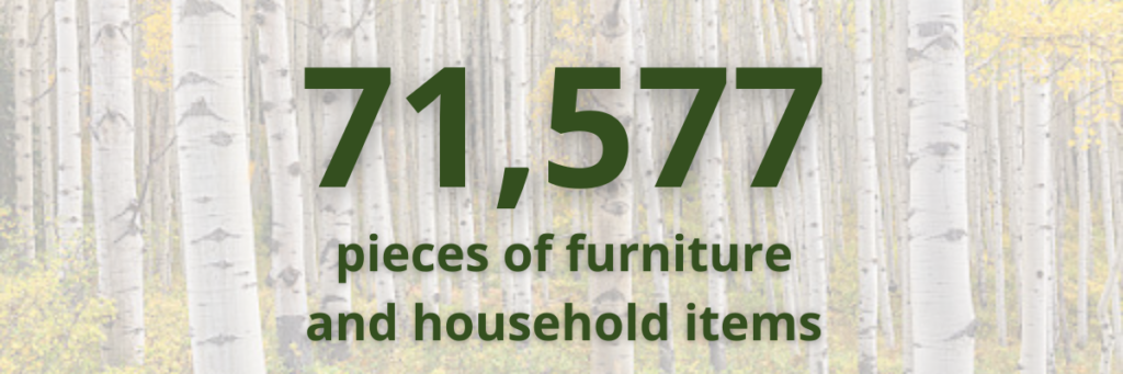 71,577 pieces of furniture and household items